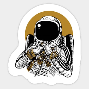 Astronaut Bling Sticker